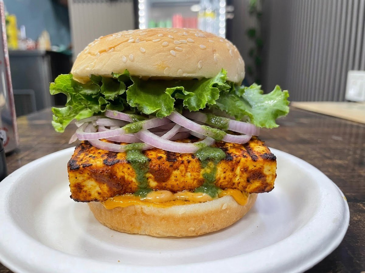 Tandoori Paneer Burger